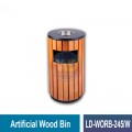 LD-WORB-245/W Artificial Wood Bin c/w Inner Liner - Welldone