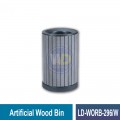 LD-WORB-296/W Artificial Wood Bin c/w Inner Liner - Welldone