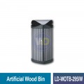 LD-WOTB-295/W Artificial Wood Bin c/w Inner Liner - Welldone