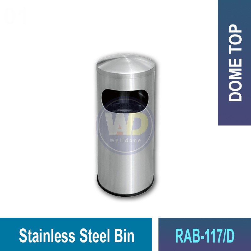 RAB-051/117 Stainless Steel Bin | Quality Waste Bins MY | Welldone