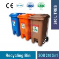 SOB120/2403in1 Recycling Bin | Eco-Friendly Waste Management | Welldone