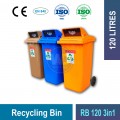 RB120/2403in1 Recycling Bin | Eco-Friendly Waste Management | Welldone