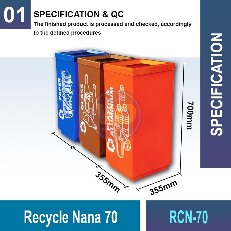 RCN-70 Recycle Nana 70 | Eco-Friendly Waste Management | Welldone