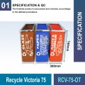 RCV-75-OT Recycle Victoria 75 | Eco-Friendly Waste Management | Welldone