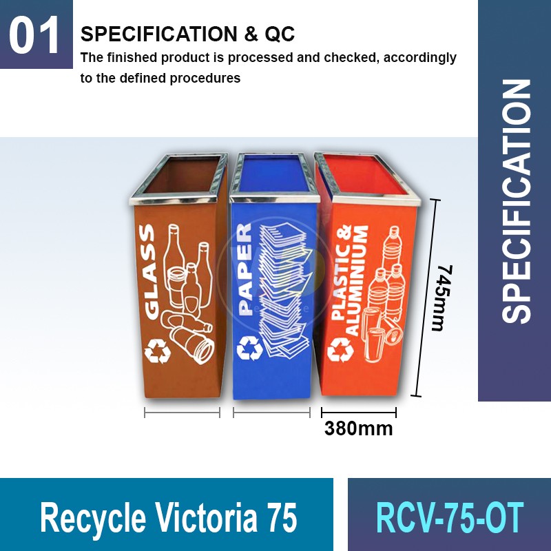 RCV-75-OT Recycle Victoria 75 | Eco-Friendly Waste Management | Welldone