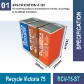 RCV-75-ST Recycle Victoria 75 | Eco-Friendly Waste Management | Welldone