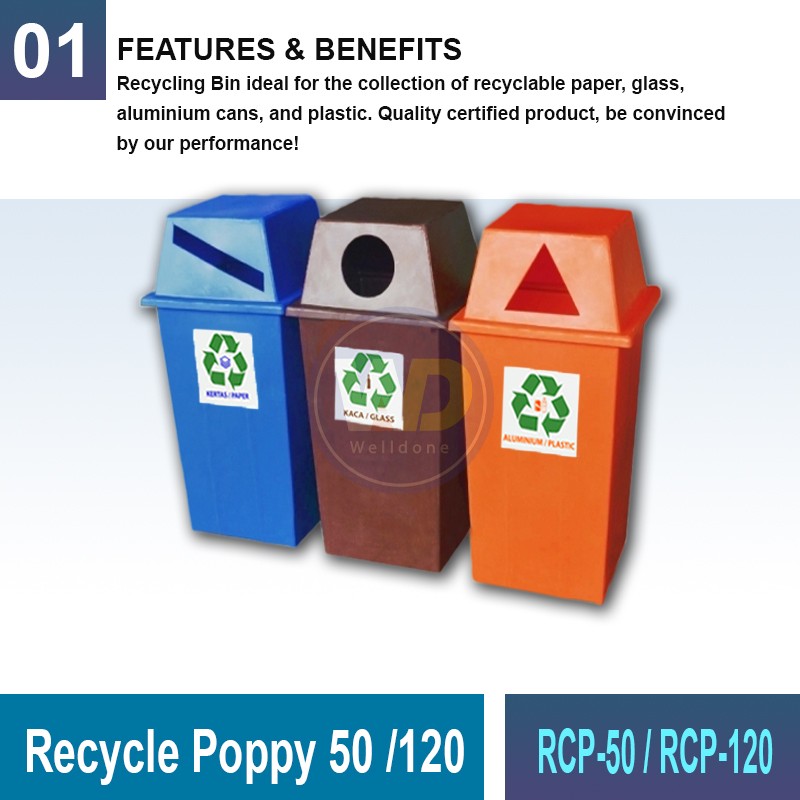 RCP-50/120 Recycle Poppy | Eco-Friendly Waste Management | Welldone