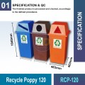 RCP-50/120 Recycle Poppy | Eco-Friendly Waste Management | Welldone