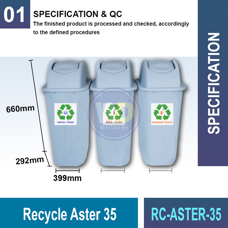 RC-ASTER-24/35 Recycle Aster | Eco-Friendly Waste Management | Welldone