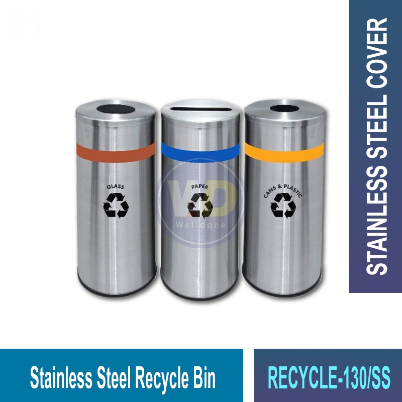 RECYCLE-130/131 S.S. Recycle Bin | Eco-Friendly Waste Solutions | Welldone