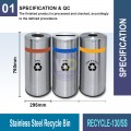 RECYCLE-130/131 S.S. Recycle Bin | Eco-Friendly Waste Solutions | Welldone