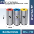 RECYCLE-130/131 S.S. Recycle Bin | Eco-Friendly Waste Solutions | Welldone
