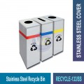 RECYCLE-133/134 S.S. Recycle Bin | Eco-Friendly Waste Solution | Welldone