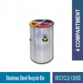 RECYCLE-139 S.S. Recycle Bin | Eco-Friendly Waste Solutions | Welldone