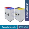 RECYCLE-138 S.S. & Powder Coating Recycle Bin | Eco-Friendly Waste Solutions | Welldone
