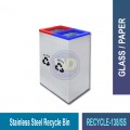 RECYCLE-138 S.S. & Powder Coating Recycle Bin | Eco-Friendly Waste Solutions | Welldone