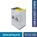 RECYCLE-138 S.S. & Powder Coating Recycle Bin | Eco-Friendly Waste Solutions | Welldone