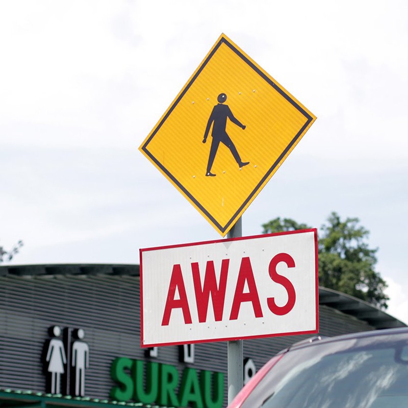 WD.14 Pedestrian Crossing Sign | Quality JKR Signboard MY | Welldone