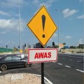 WD.16 Caution Sign | Quality JKR Signboard Malaysia | Welldone