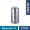 FT-031/SS Stainless Steel Bin | Quality Waste Bins MY | Welldone