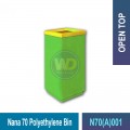 N70(A)001 Nana 70 Polyethylene Bin | Open Top Bin - Welldone