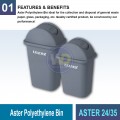 ASTER 24/35 Aster Polyethylene Bin | Quality Waste Bin MY - Welldone