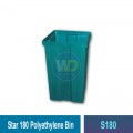 S180 Star 180 Polyethylene Bin | Quality Waste Bin MY - Welldone