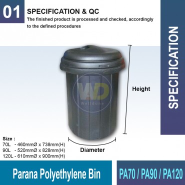 Parana Polyethylene Bin