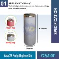 Y25(A)001 Yala 25 Polyethylene Bin | Quality Waste Bin MY - Welldone
