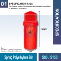 S80/150 Spring Polyethylene Bin | Quality Waste Bin MY - Welldone S80/150 Spring Polyethylene Bin | Quality Waste Bin MY - Welldone