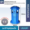 L85(A)001 Leo 85 Polyethylene Bin | Quality Waste Bin MY - Welldone