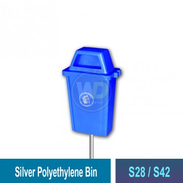 Silver Polyethylene Bin