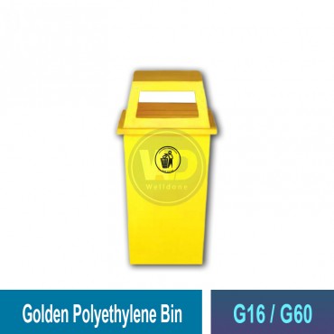 Golden Polyethylene Bin