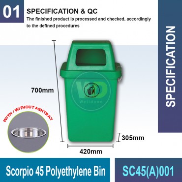 Scorpio 45 Polyethylene Bin