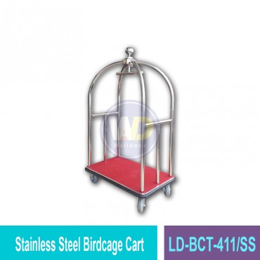 Stainless Steel Birdcage Cart
