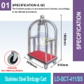 LD-BCT-411/SS S.S. Birdcage Cart | Quality Trolley Cart MY | Welldone
