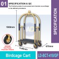 LD-BCT-418/GP Birdcage Cart | Quality Trolley Cart Malaysia | Welldone