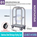LD-BCT-413/SS S.S. Birdcage Styling Cart | Quality Trolley Cart MY | Welldone