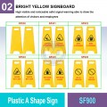 SF900 Plastic A Shape Sign | Quality Floor Safety Equipment MY | Welldone