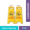 SF900 Plastic A Shape Sign | Quality Floor Safety Equipment MY | Welldone