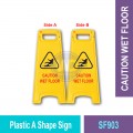 SF900 Plastic A Shape Sign | Quality Floor Safety Equipment MY | Welldone