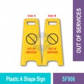 SF900 Plastic A Shape Sign | Quality Floor Safety Equipment MY | Welldone