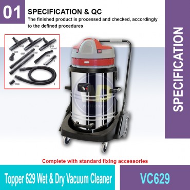 Topper 629 Wet & Dry Vacuum...