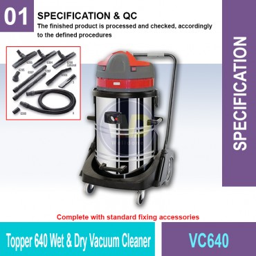 Topper 640 Wet & Dry Vacuum...