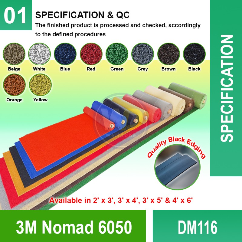 DM116 3M™ Nomad™ Scrapper Matting 6050 | Quality Floormat MY | Welldone