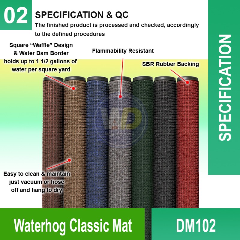 DM102 Waterhog Classic Mat | Quality Commercial Floormat MY | Welldone