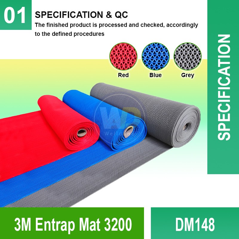 DM139 3M™ Entrap Mat 3200 | Quality Commercial Floormat MY | Welldone
