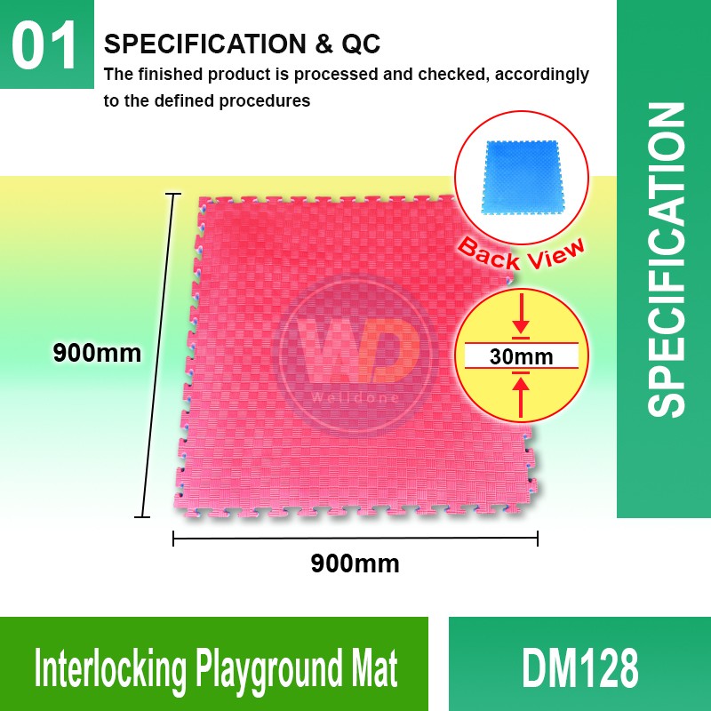DM148 Interlocking Playground Mat | Quality Floormat MY | Welldone