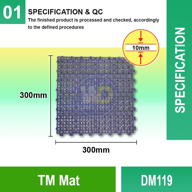 DM119 TM Mat | Quality Commercial Floormat Malaysia | Welldone