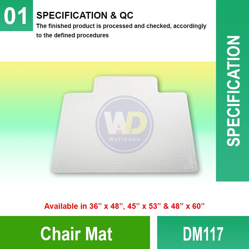 DM117 Chair Mat | Quality Commercial Floormat Malaysia | Welldone